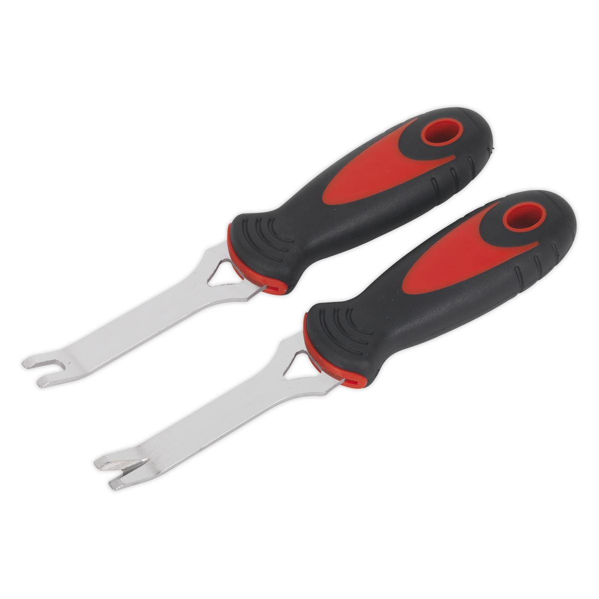 Sealey 2pc U V Trim Door Panel Removal Set Interior Upholstery Clip Remover