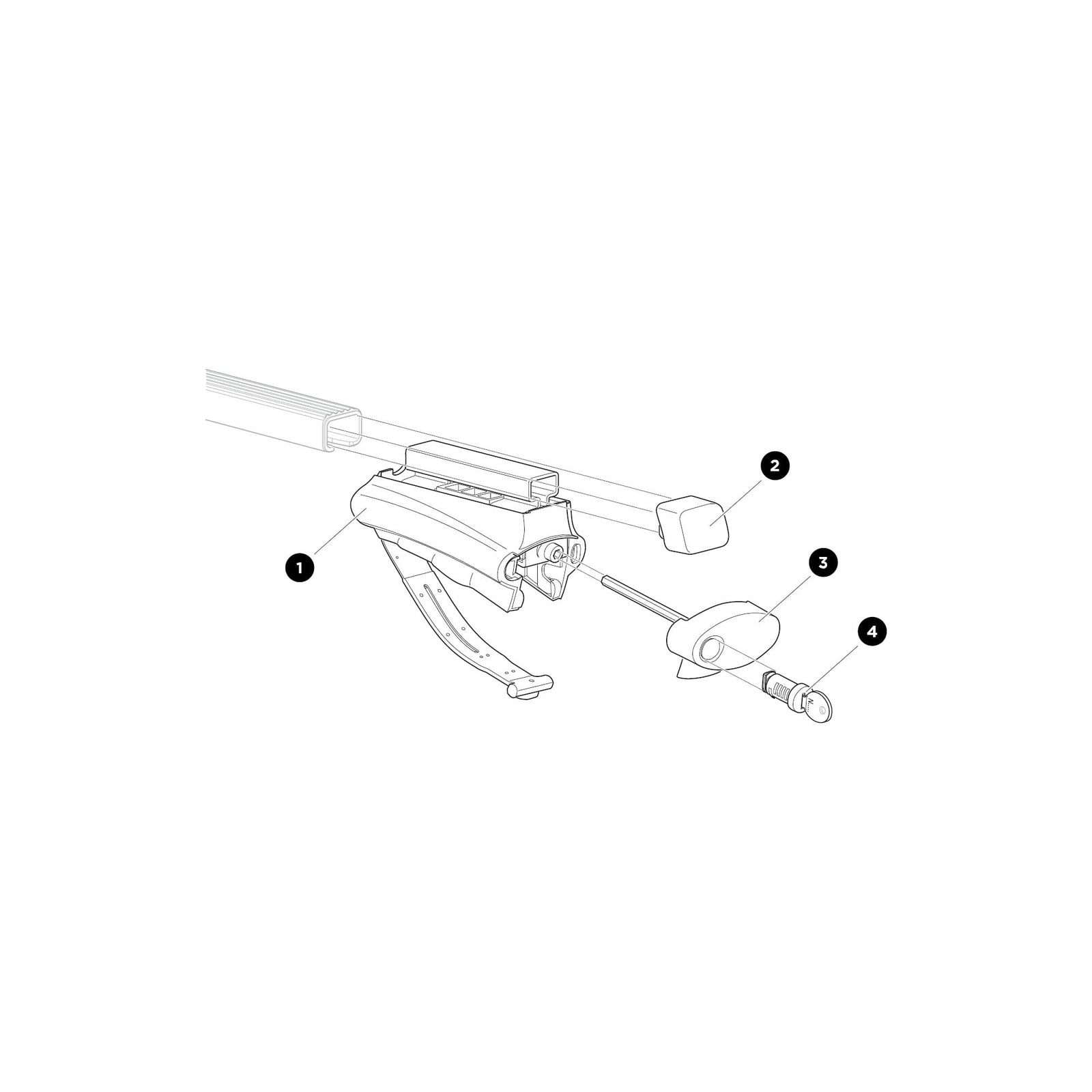 Thule Foot - Rapid Railing Spare Part