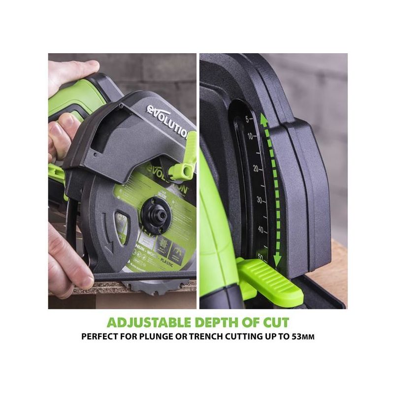 Evolution F165CCSL Multi-Material Circular Saw 1200W 240V