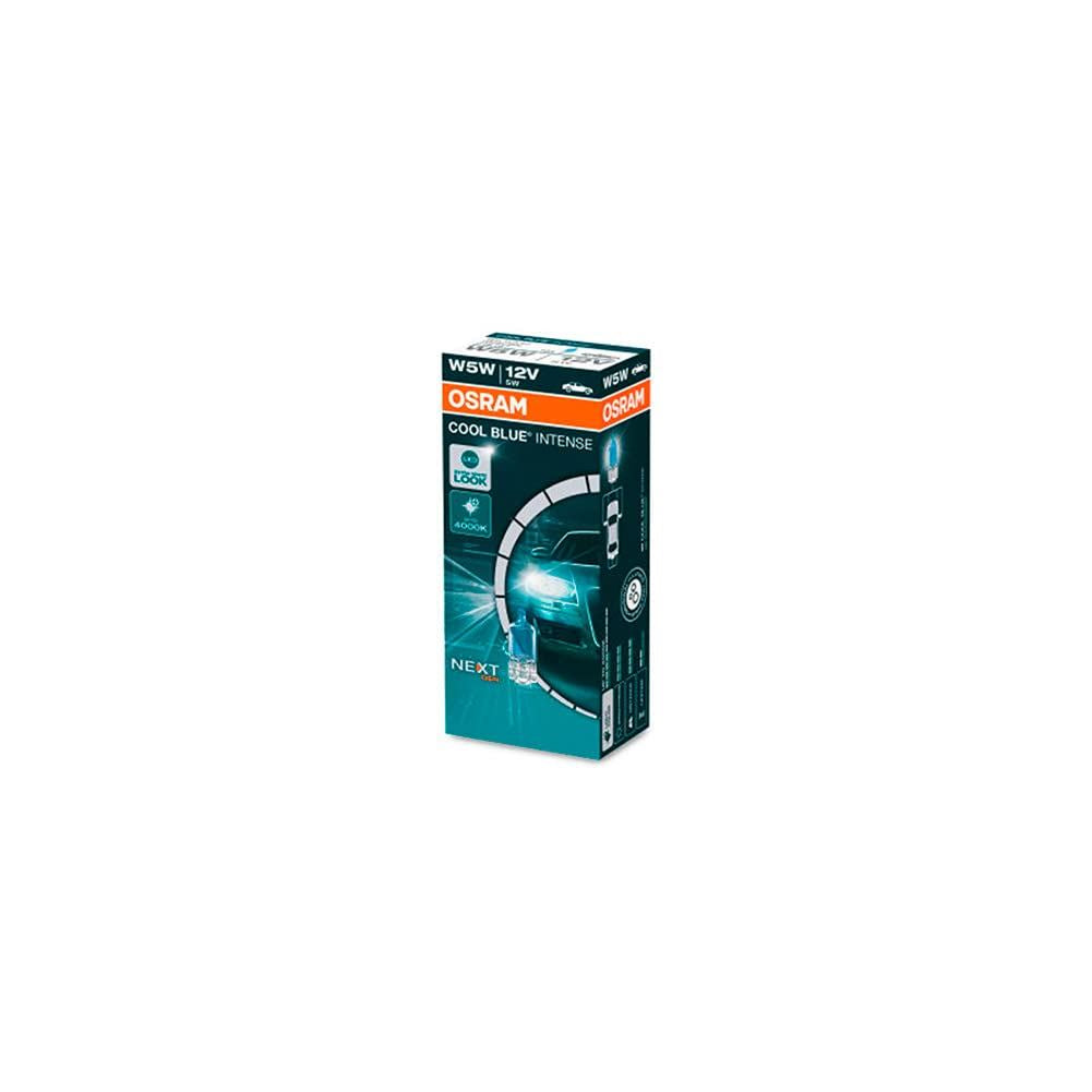 Osram COOL BLUE INTENSE W5W, up to 4,000K, halogen signal lamp, double blister (
