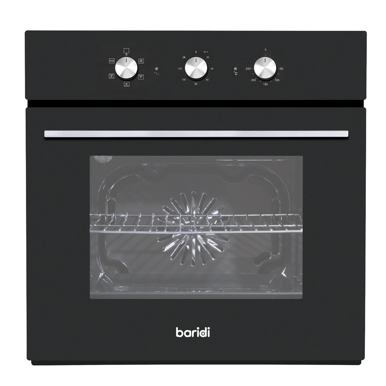 Baridi Built-In Oven DH110 55L Capacity Fan Assisted - Black