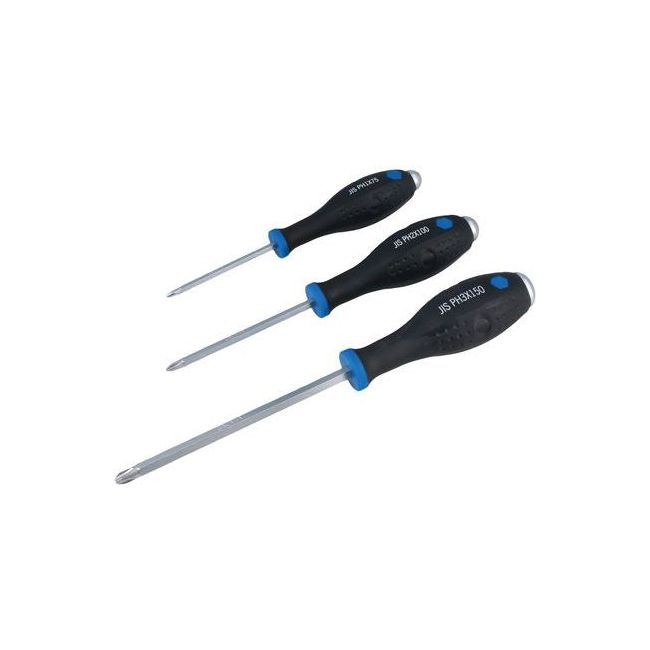 Laser JIS Pound Thru Screwdrivers 3pc 8037