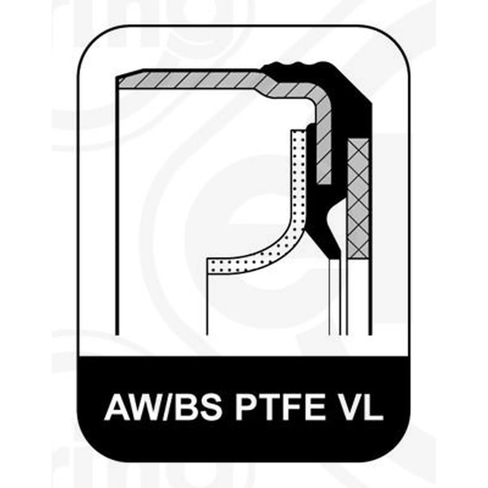 Elring Crankshaft Shaft Seal OD ID Wide 445.600