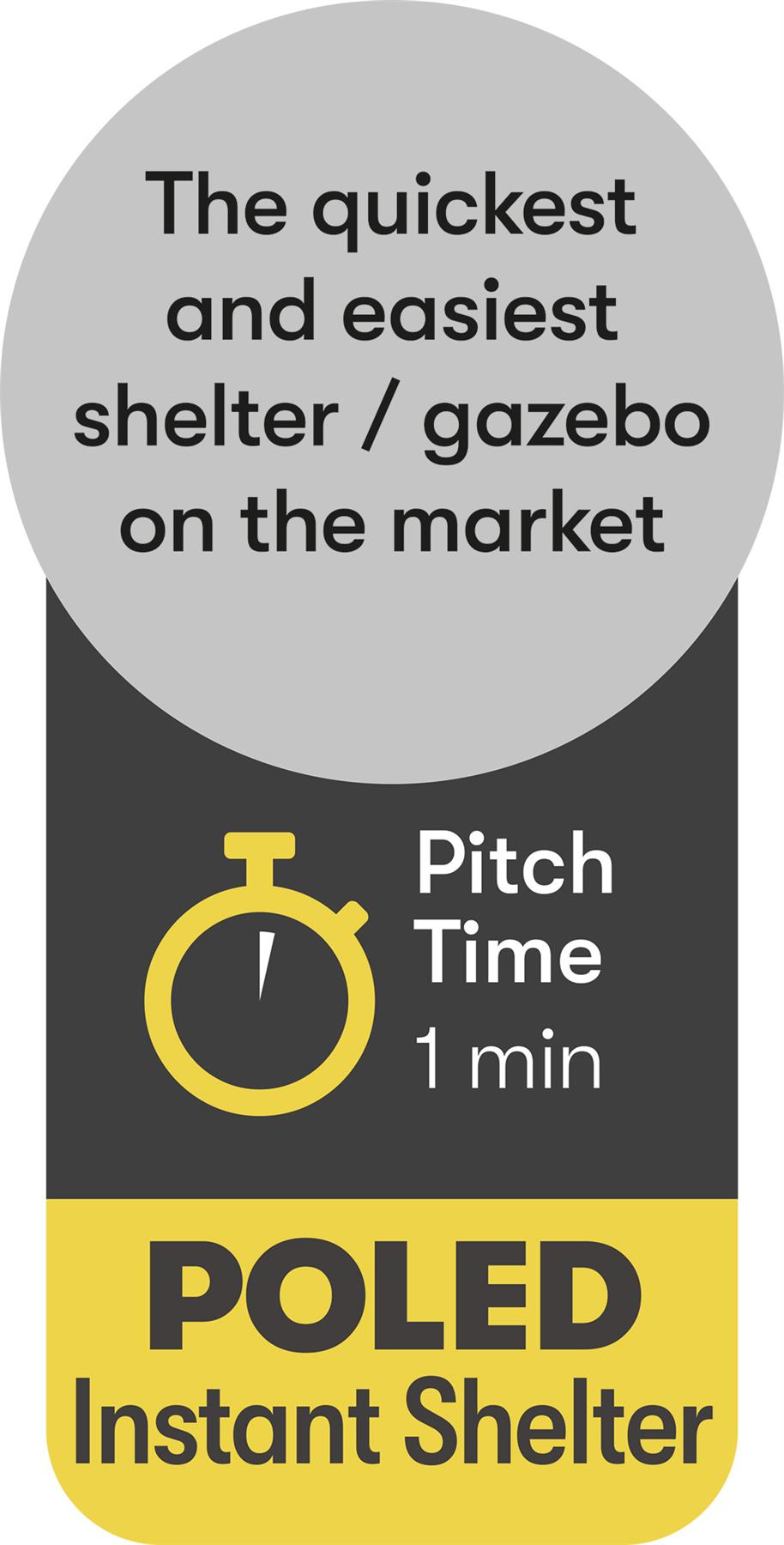 Quest Screen House 4 Pro pop up Gazebo (Grey)