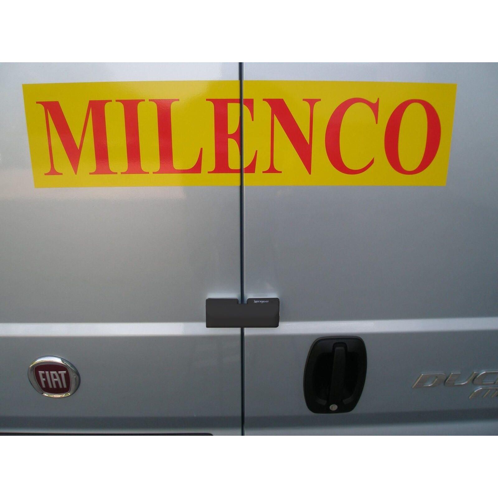 Milenco Van Door Deadlock - Black Single for Caravan, Motorhome, and Conversion