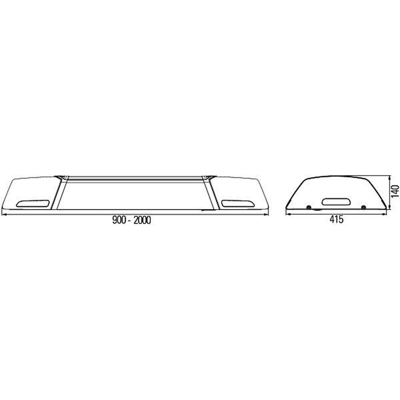Hella Rotating Beacon/Siren Blue 2RM 2RM 010 709-581 2RM 010 709-581
