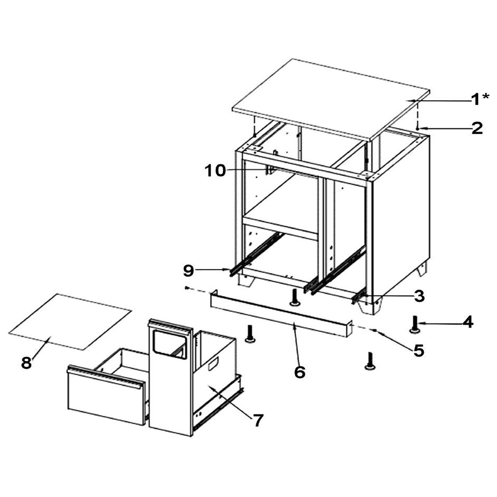 Sealey Rubbish bin APMS-116264