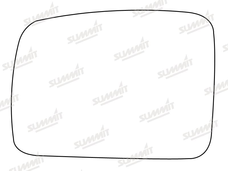 Summit Stick-On Standard Mirror Glass fits Land Rover Freelander 06 on LHS