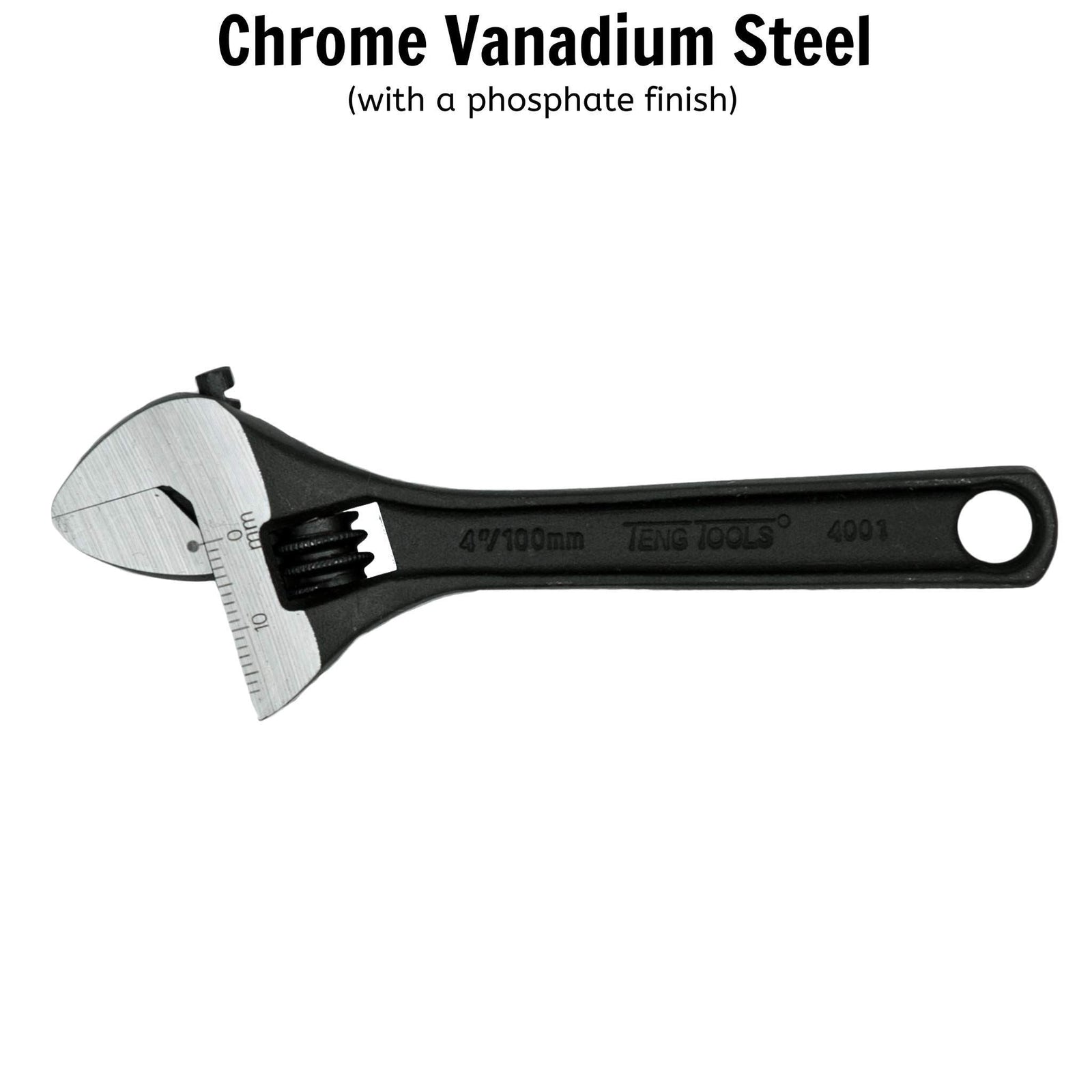 Teng Tools Adjustable Wrench 100mm