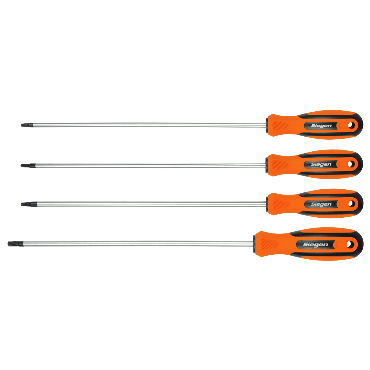 Sealey Siegen Screwdriver Set 4 Piece T15-T30 250mm