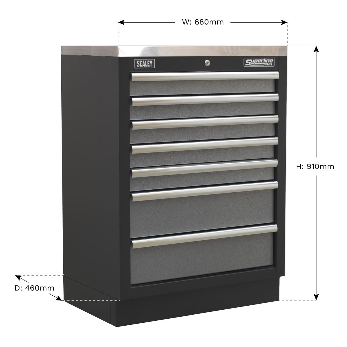 Sealey Modular 7 Drawer Cabinet 680mm APMS62