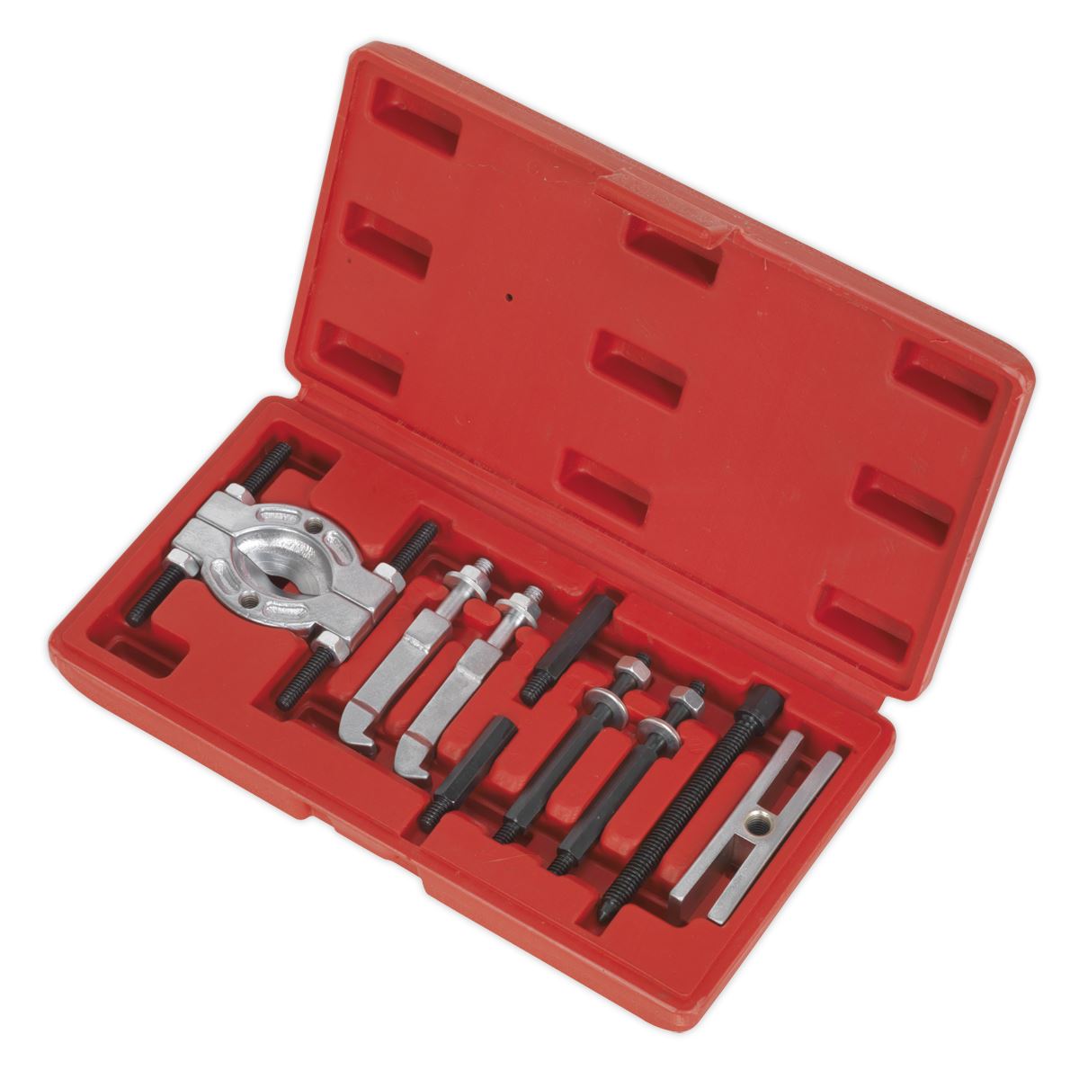Sealey Mini Bearing Separator Set 9pc Yoke Extension Gear Puller Storage Case