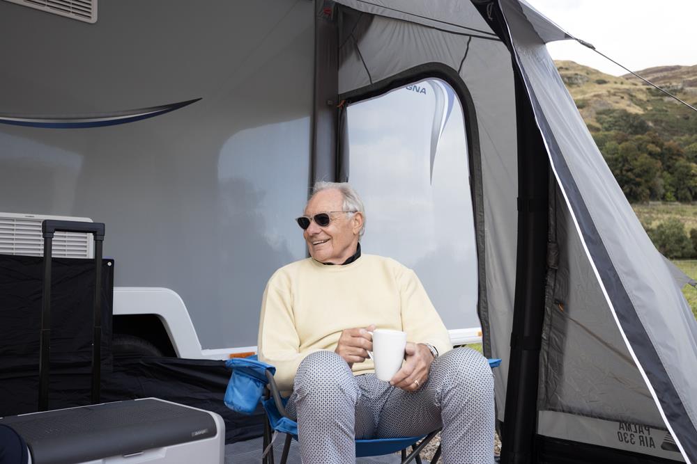 Vango Palma Air 330 Caravan Awning Inflatable Cloud Grey