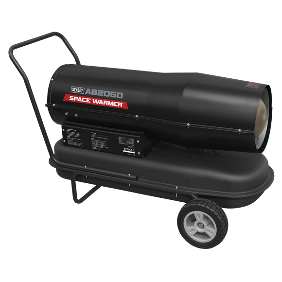 Sealey Space Warmerï Paraffin/Kerosene/Diesel Heater 205000Btu/hr with Wheels