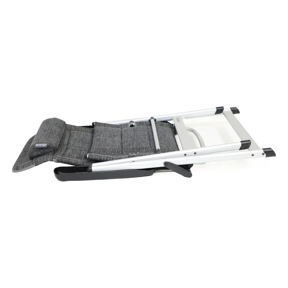 Vango Tuscany Recliner Camping Chair Tall Heather Grey