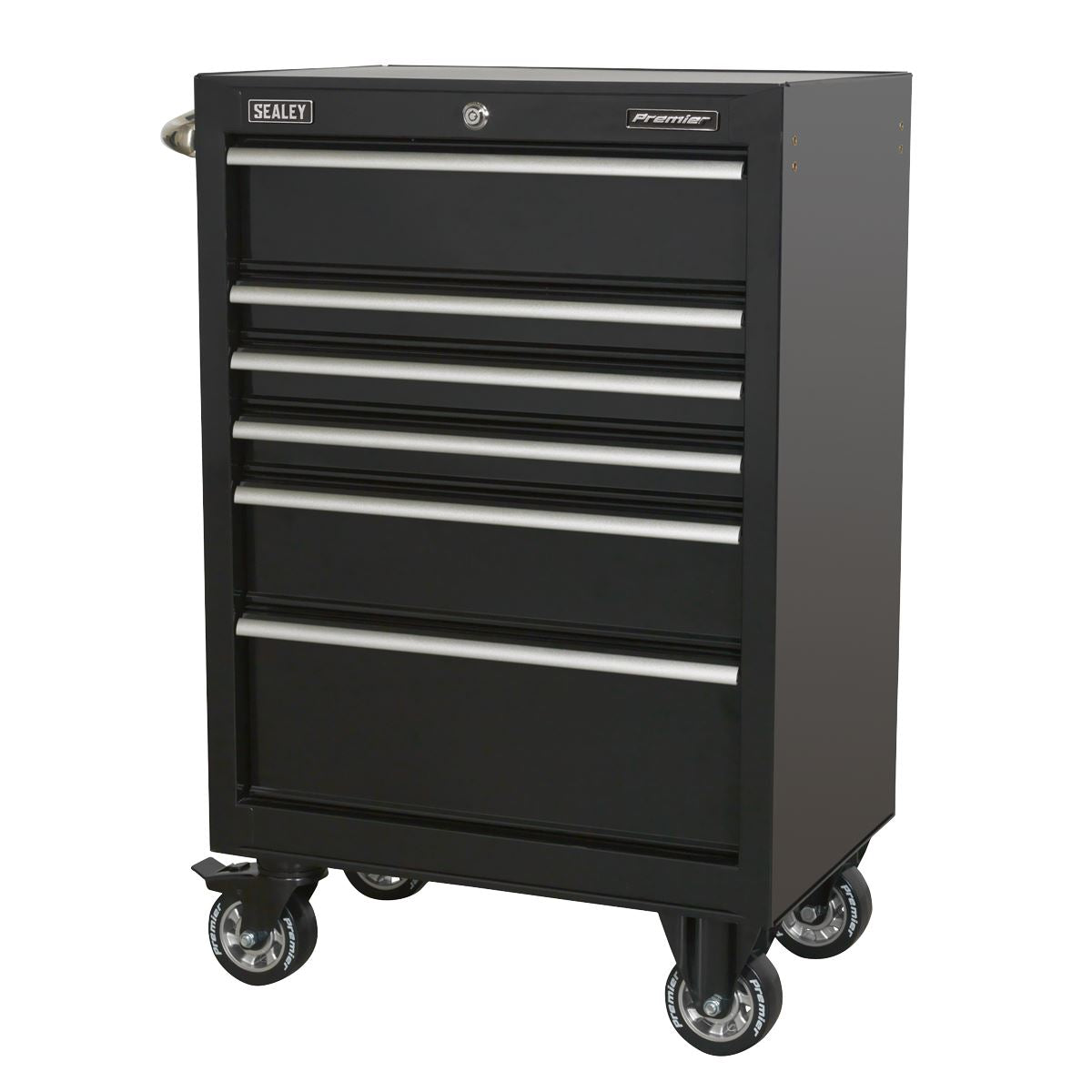 Sealey Rollcab 6 Drawer 675mm Heavy-Duty Black PTB67506