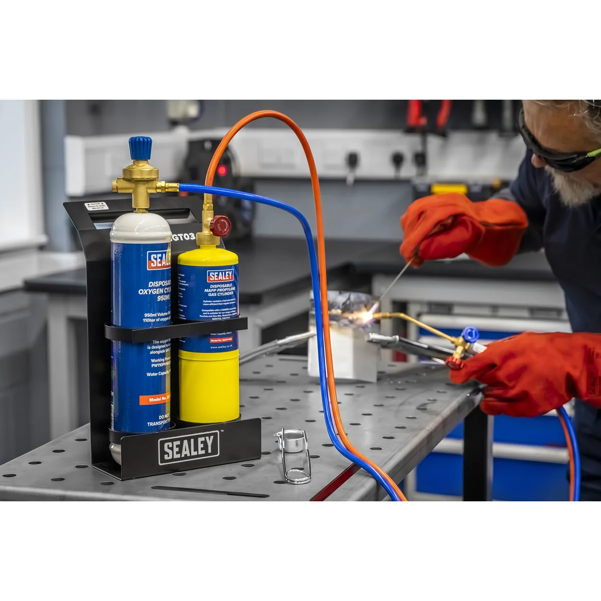 Sealey MAPP Gas & Oxygen Brazing Kit Model SMGT03 2.3kg