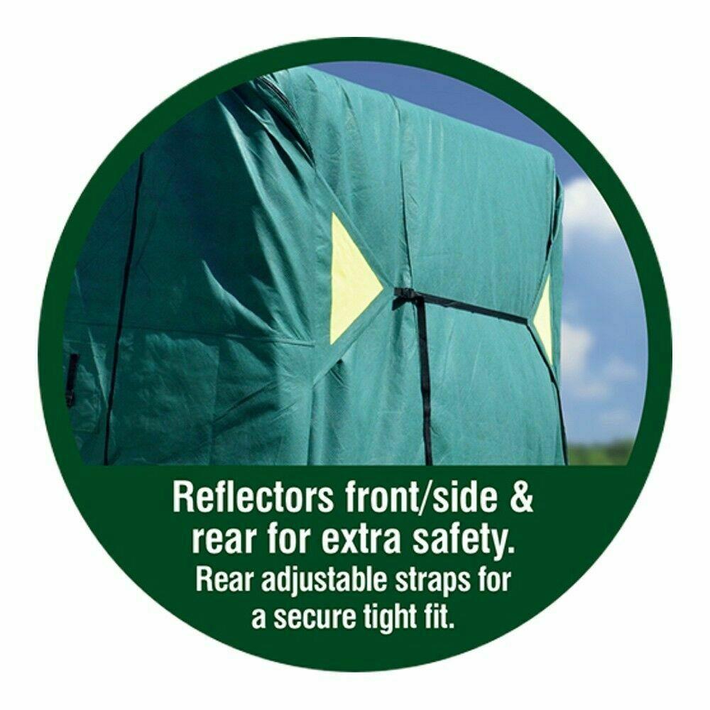 Maypole Green Caravan Cover Full 4-Ply Premium Breathable + Hitch Cover 19-21ft