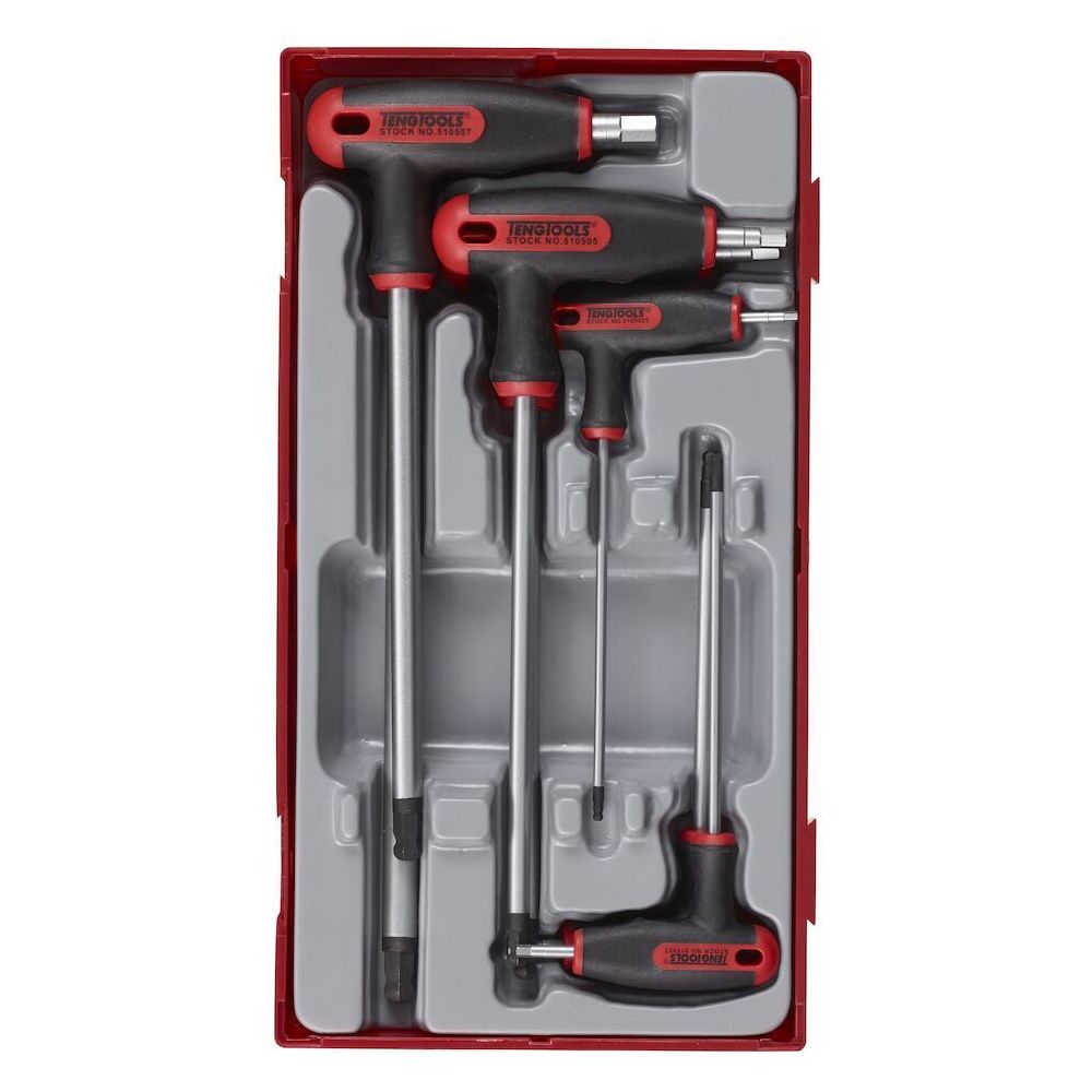 Teng Tools T-Handle Ball Point Hex Key Set TT1 7 Pieces