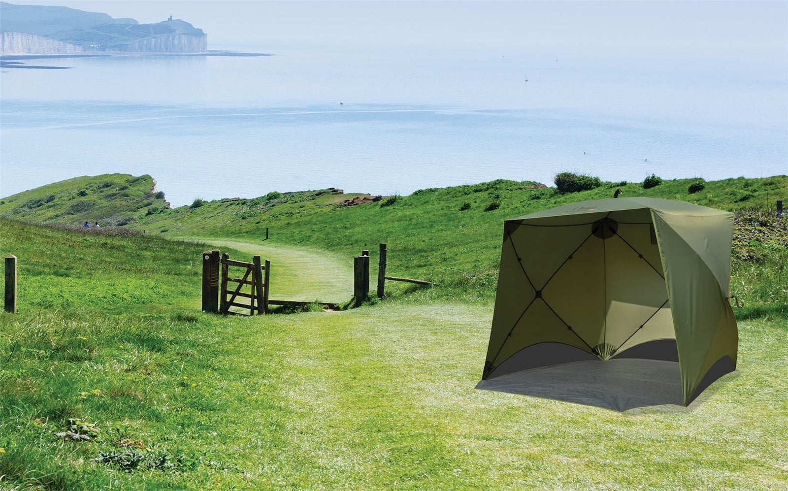 Quest Screen House 4 Mini pop up Gazebo Green