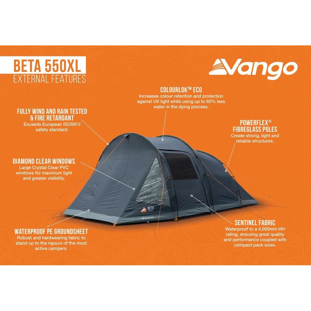 Vango Beta 550XL Tent Deep Blue