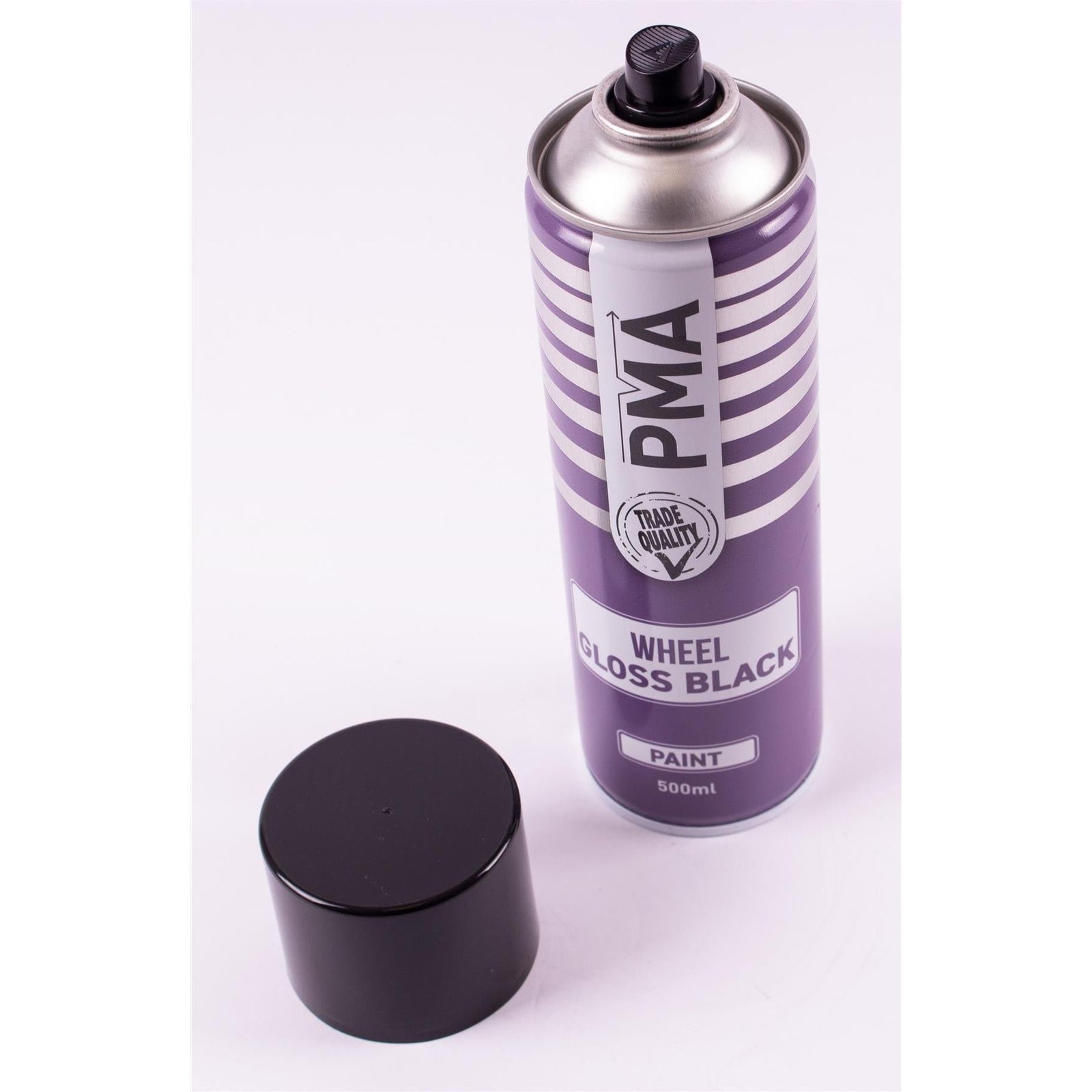 12x Autotek GLOSS BLACK Wheel Paint 500ml Spray Paint High Coverage