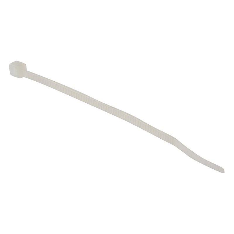 Forgefix Cable Tie Natural/Clear 2.5 x 100mm (Bag 100)