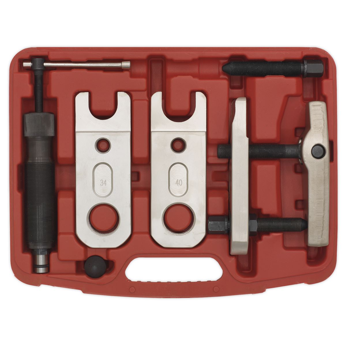 Sealey Ball Joint Splitter Hydraulic & Manual 9pc Commercial VS3814