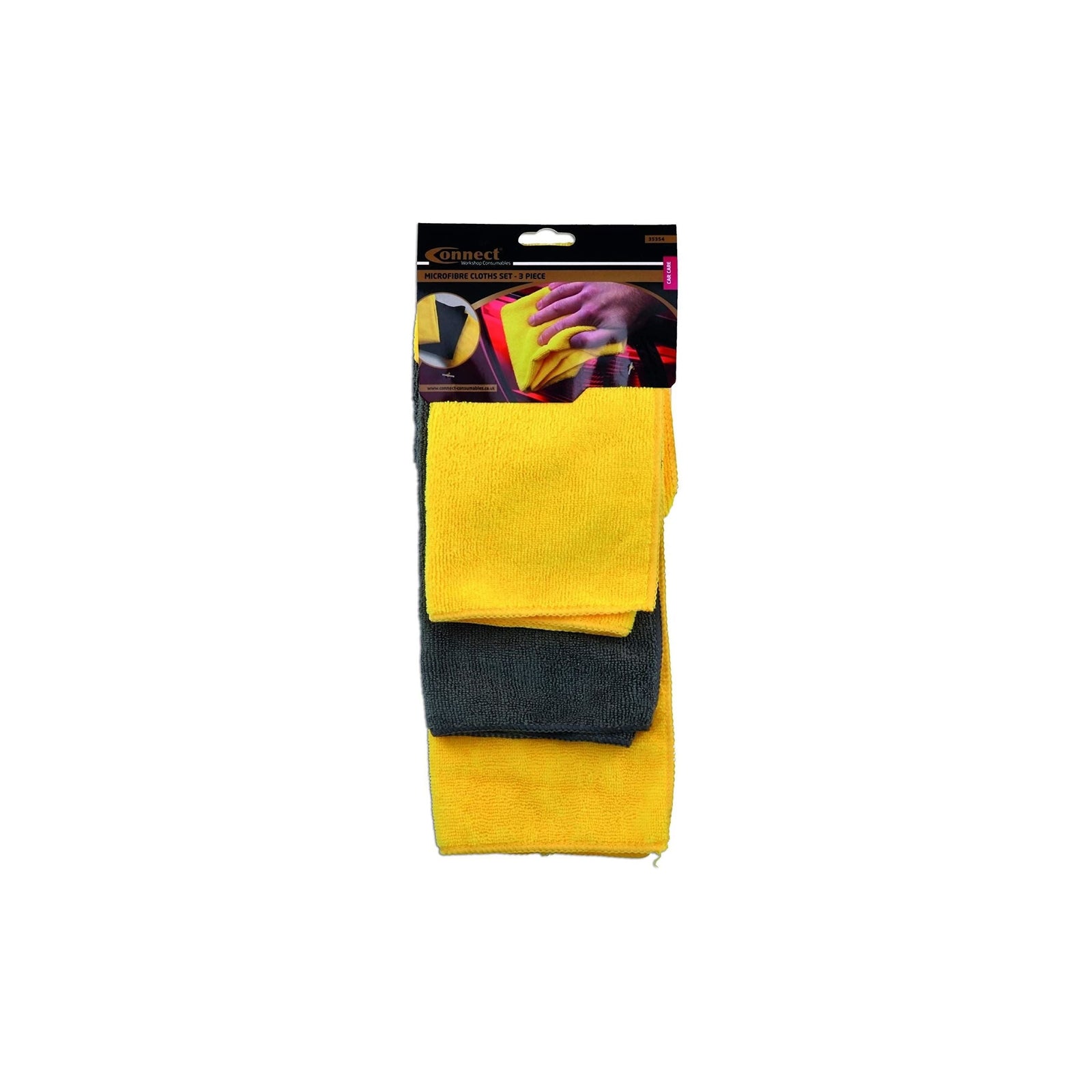 Connect Microfibre Cloths Set 3pc 35354