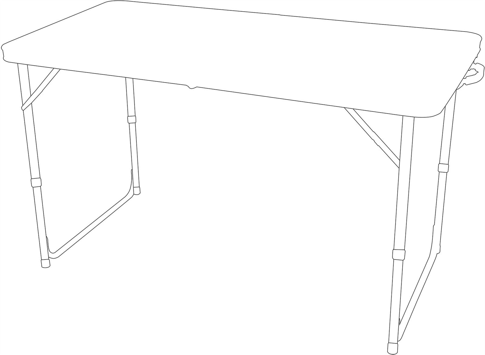 Quest Superlite Stow Folding Folding Camping Table