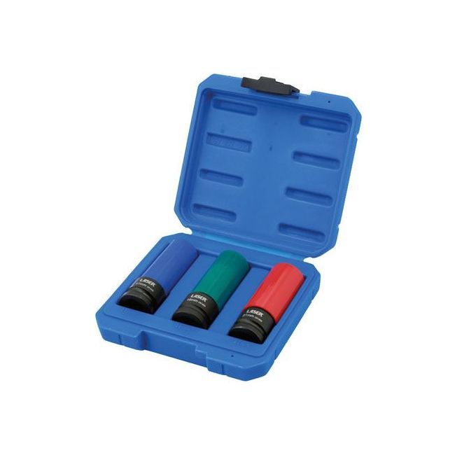 Laser Wheel Nut Set 1/2"D 3pc 3039