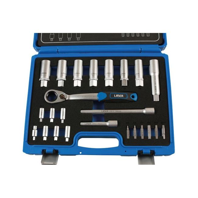 Laser Shock Absorber & MacPherson Strut Tool Kit 24pc 7673