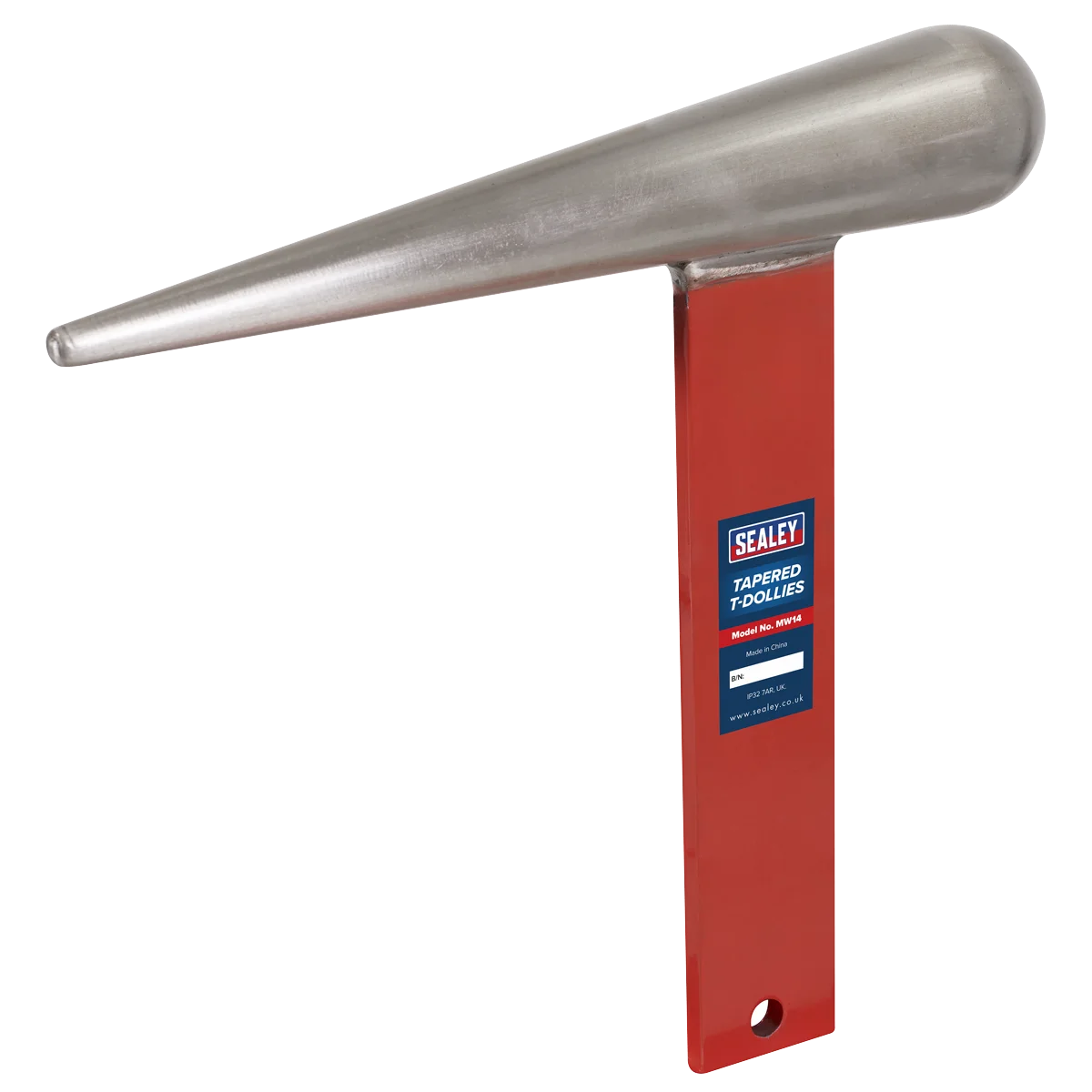Sealey Tapered T-Dollies MW14 45x8mm for Sheet Metal Forming