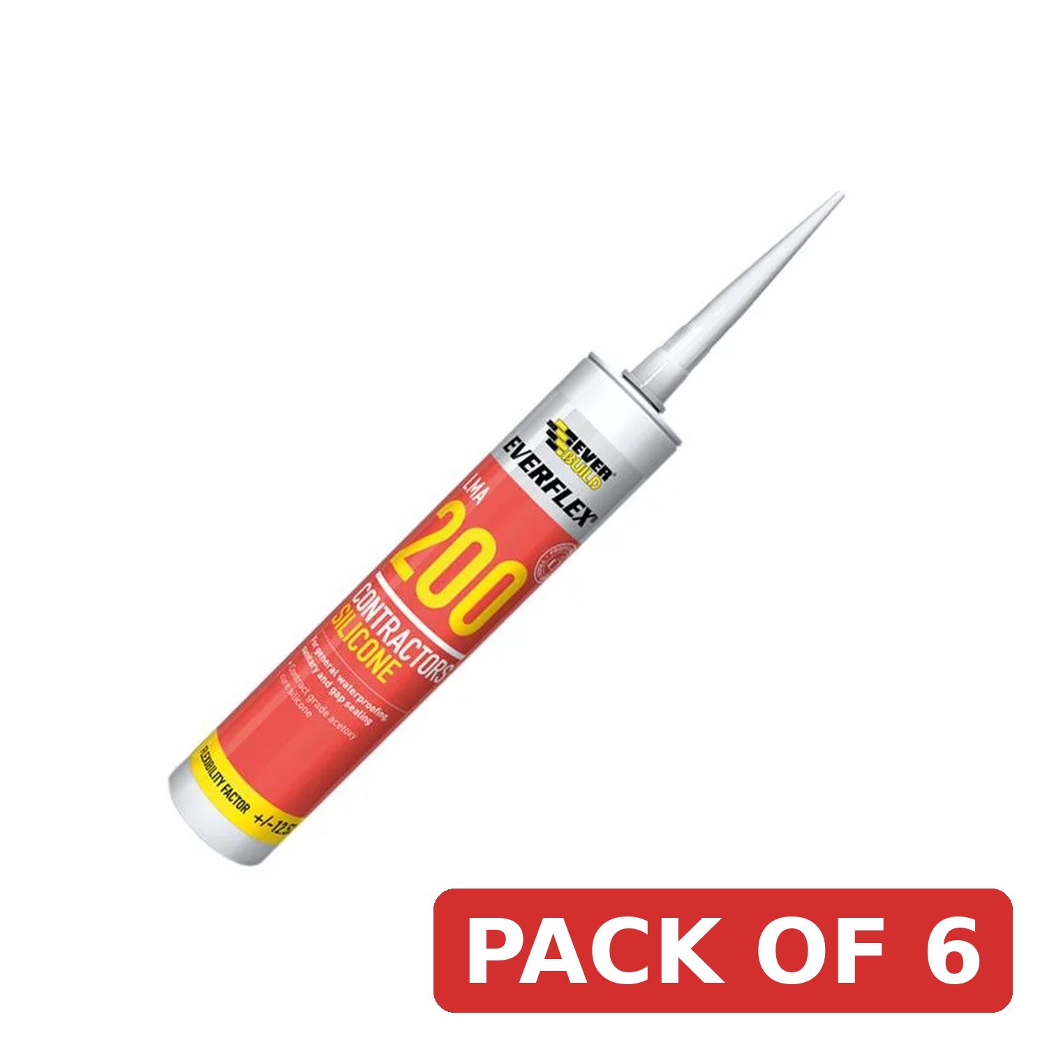 Everbuild Sika Everflex® LMA 200 Contractor's Silicone 295ml White - 468667