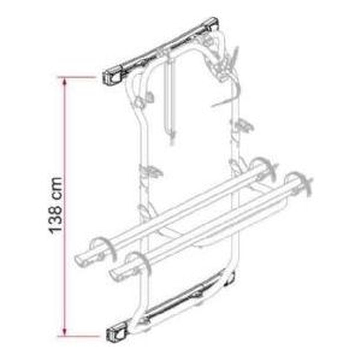 Fiamma Kit Bars Dj Crafter >17 For Cb Dj Deep Black 08754-03A