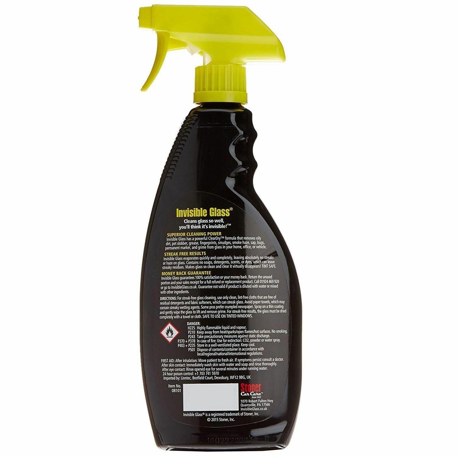 Invisible Glass Cleaner For Windscreens Windows & Mirror 650m