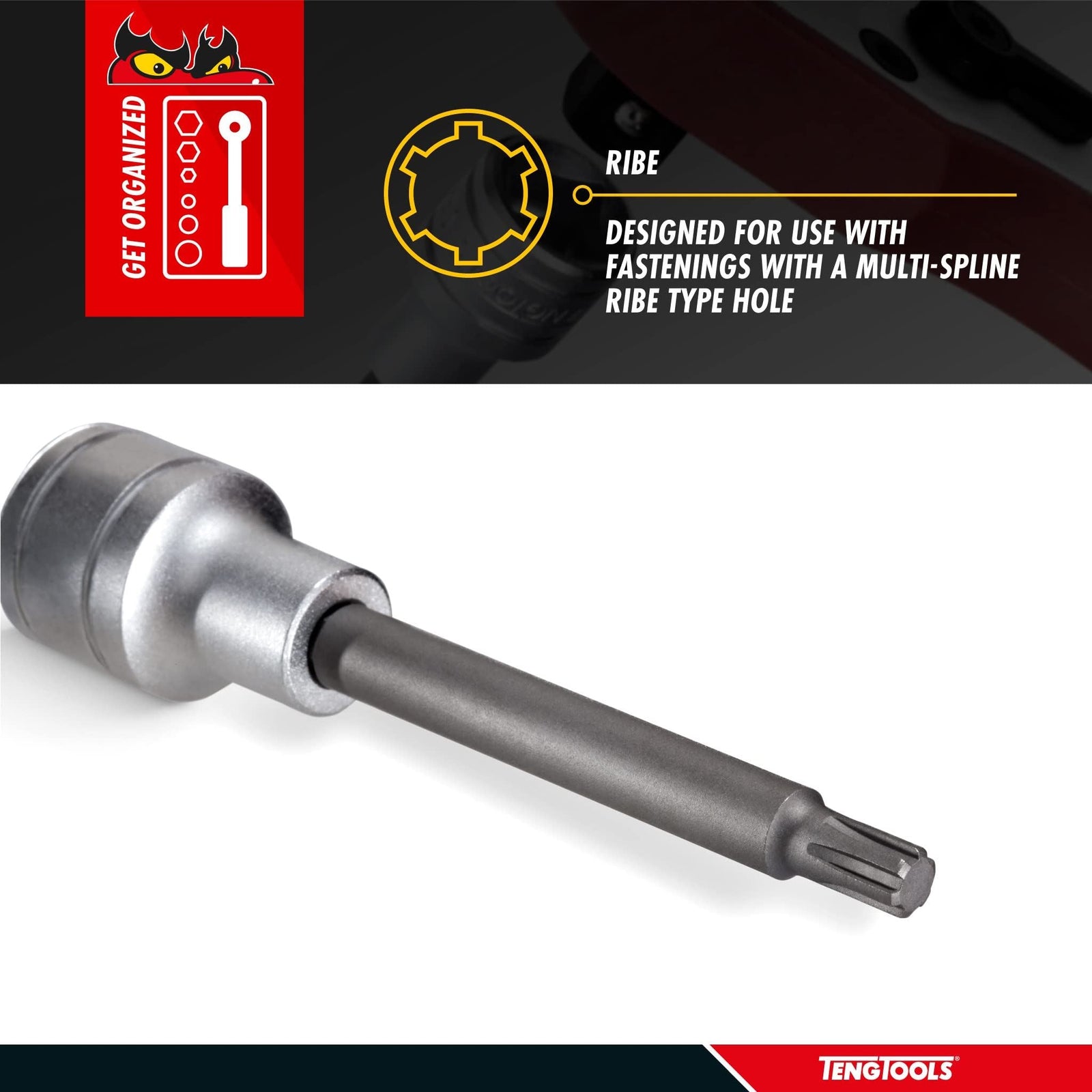 Teng Tools 1/2" Long Ribe?? Bit Socket 04