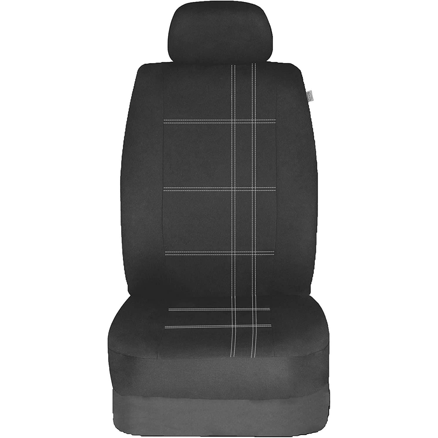 Sakura Seat Covers Checks Full Set includes Head Rest, Black/ White