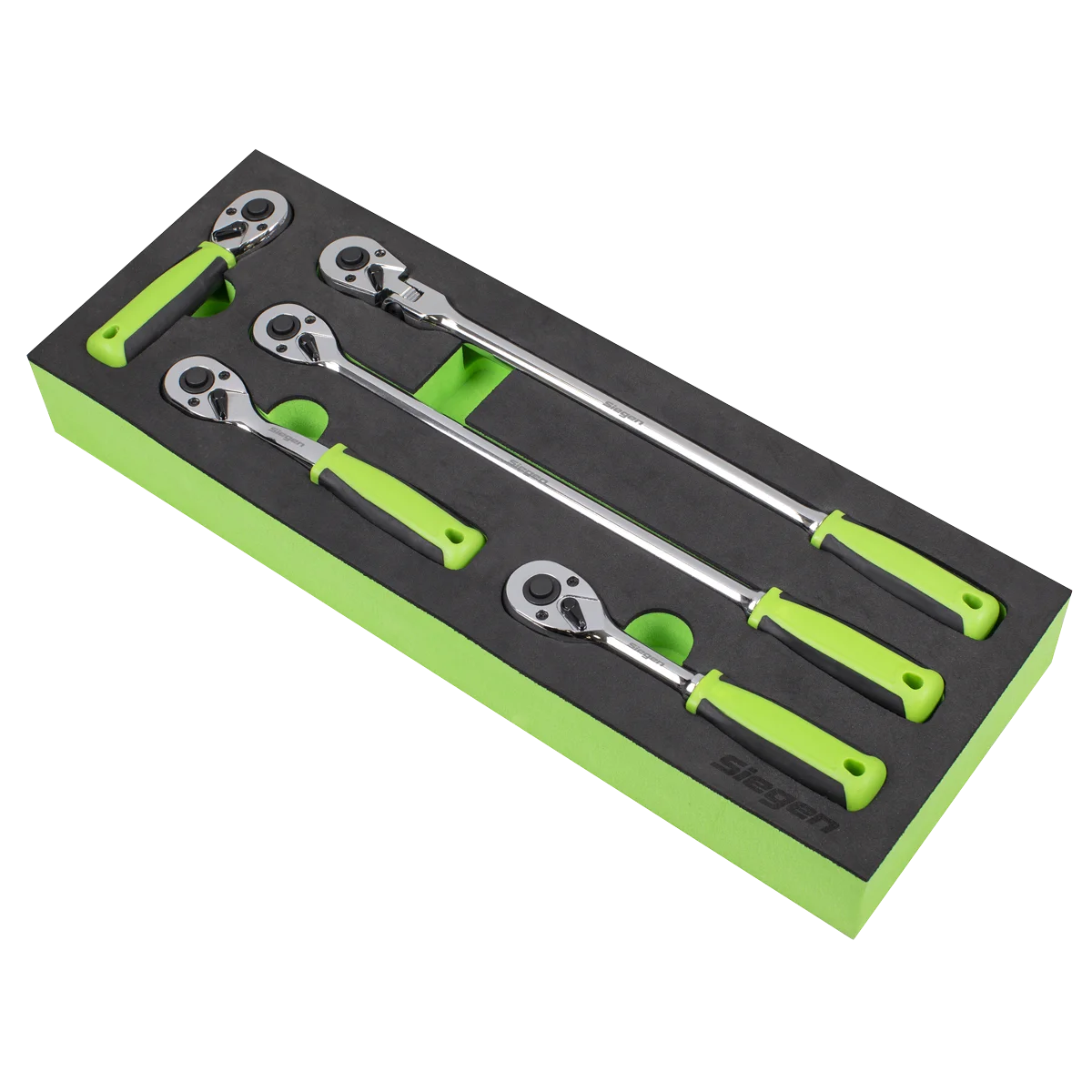 Sealey Siegen Ratchet Wrench Set 1/4"Sq 5 Piece Drive Flip Reverse