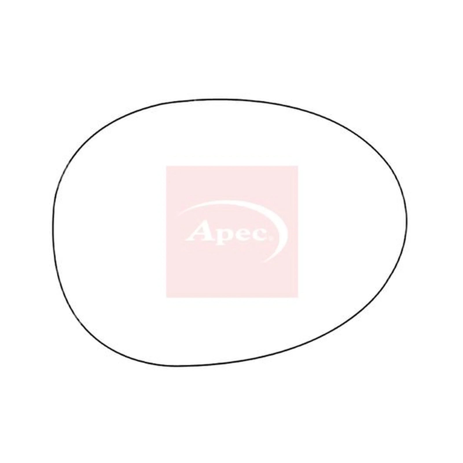 Apec Exterior Wing Mirror Glass Right AMS2110