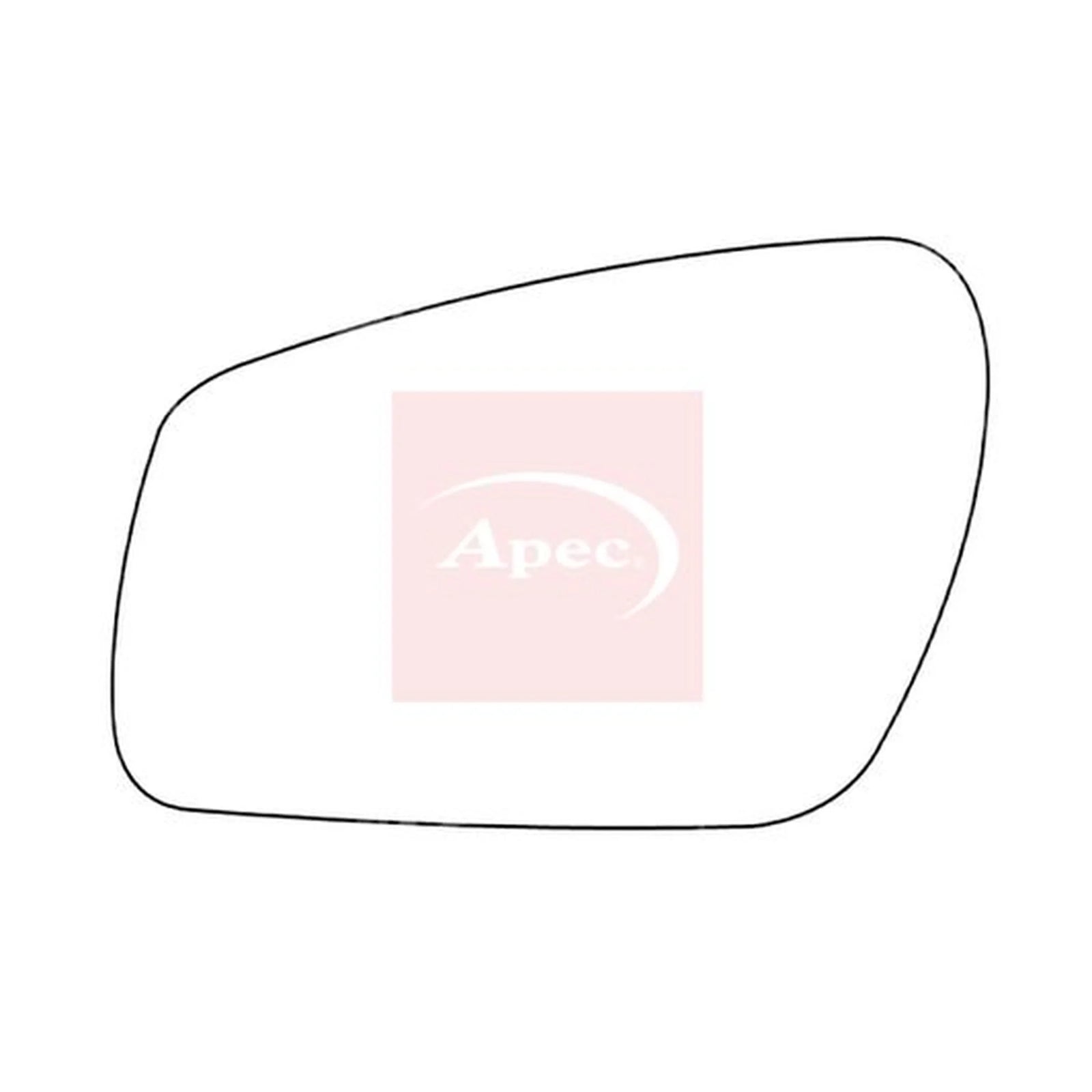 Apec Exterior Wing Mirror Glass Left AMS2123