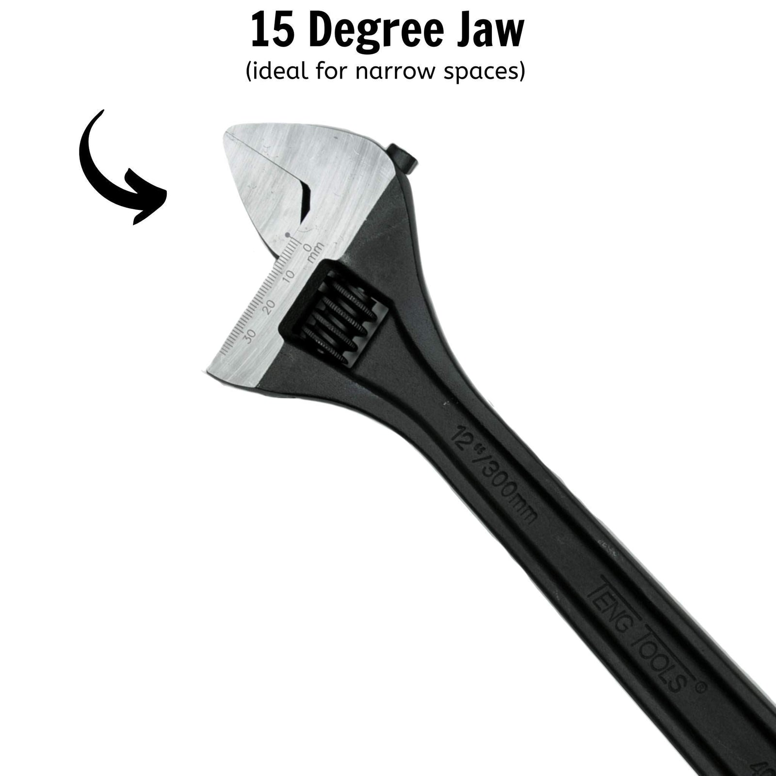 Teng Tools Adjustable Wrench 300mm