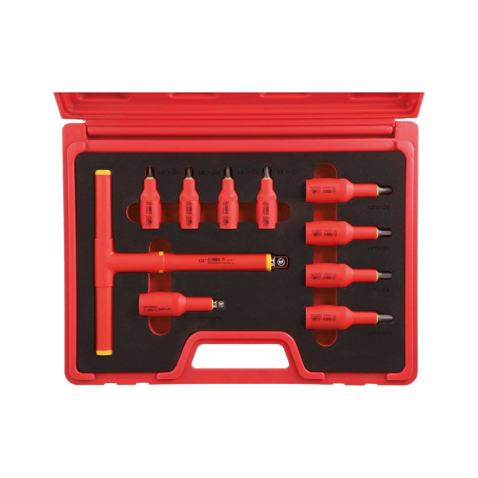 Laser Insulated Socket Hex Bit Set 10pc 8561