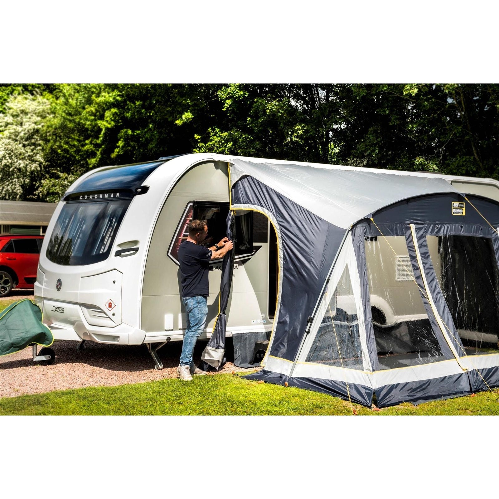 Maypole Caravan Motorhome Stoneleigh POLED 390cm Porch Awning - MP9554