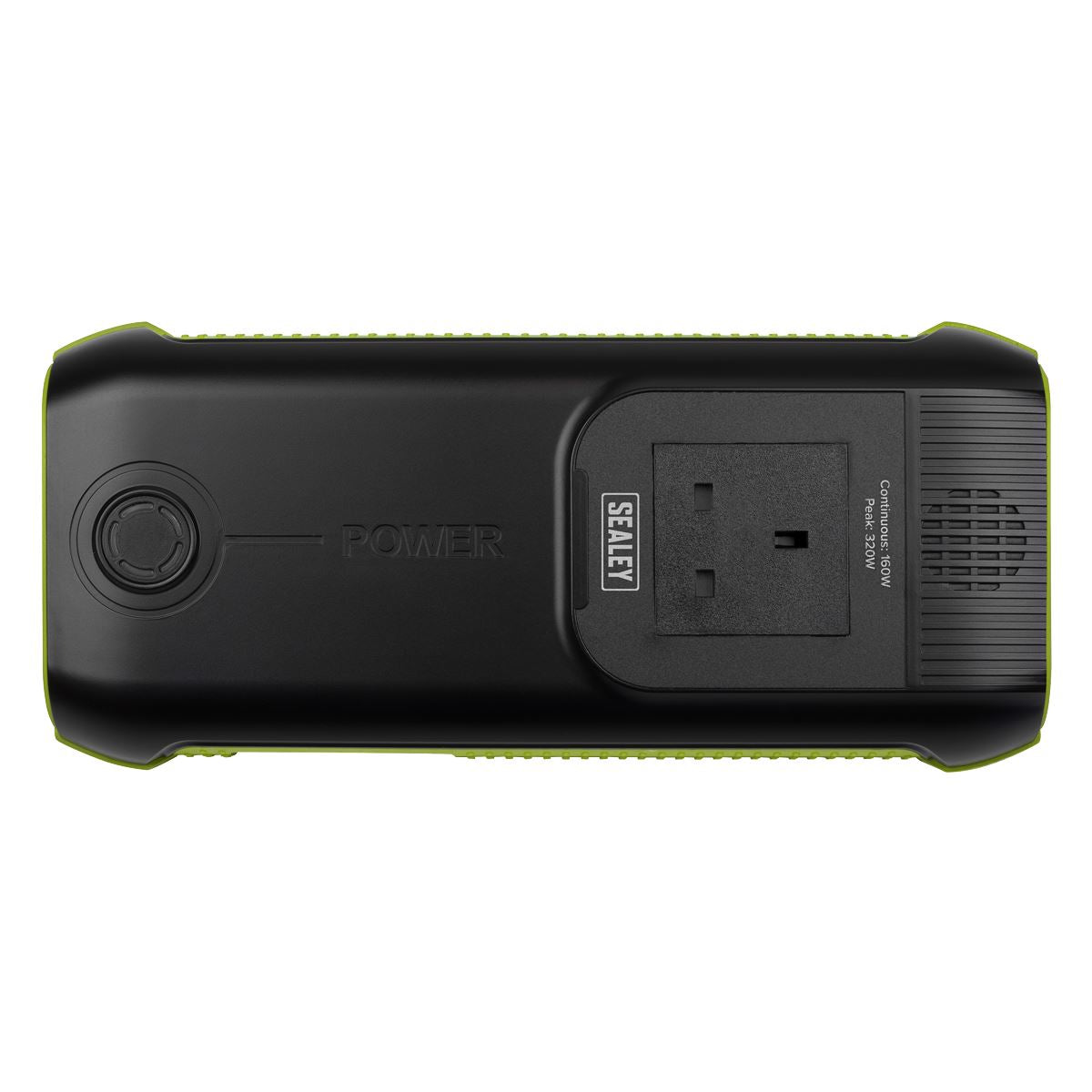 Sealey 31200MAH Power Bank Pack Charger with AC 3 Pin Plug & 2x USB & Light