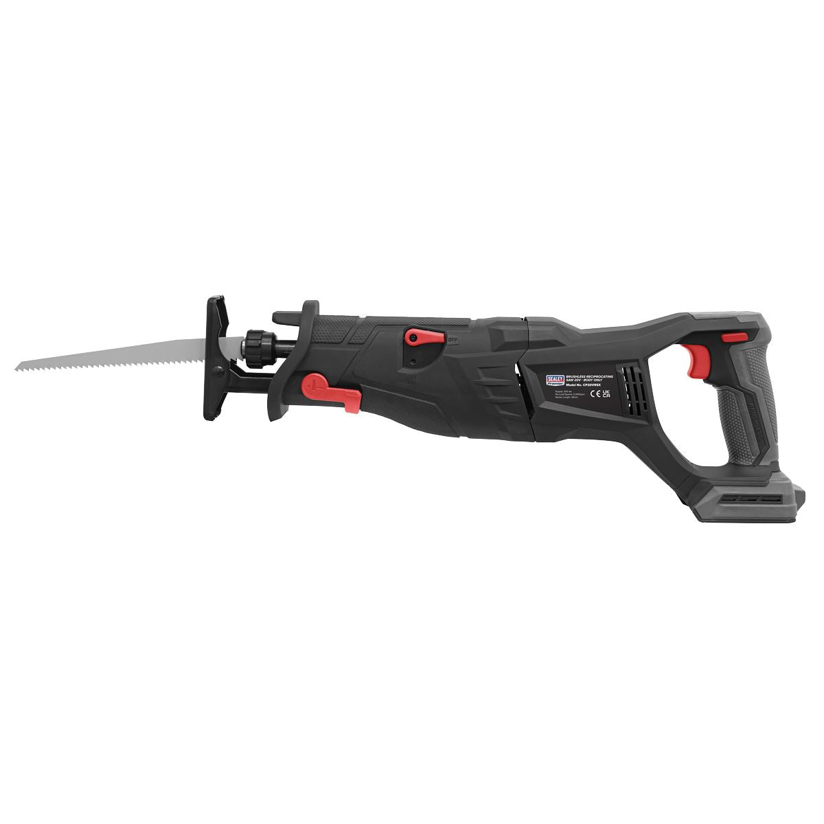 Sealey Brushless Reciprocating Saw 20V SV20 Series Body Only CP20VRSX