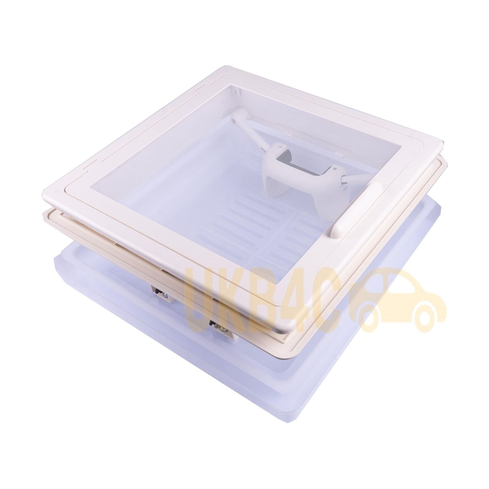 Roof Vent Sky Light Caravan Motorhome 280 x 280mm Flynet White MPK Rooflight