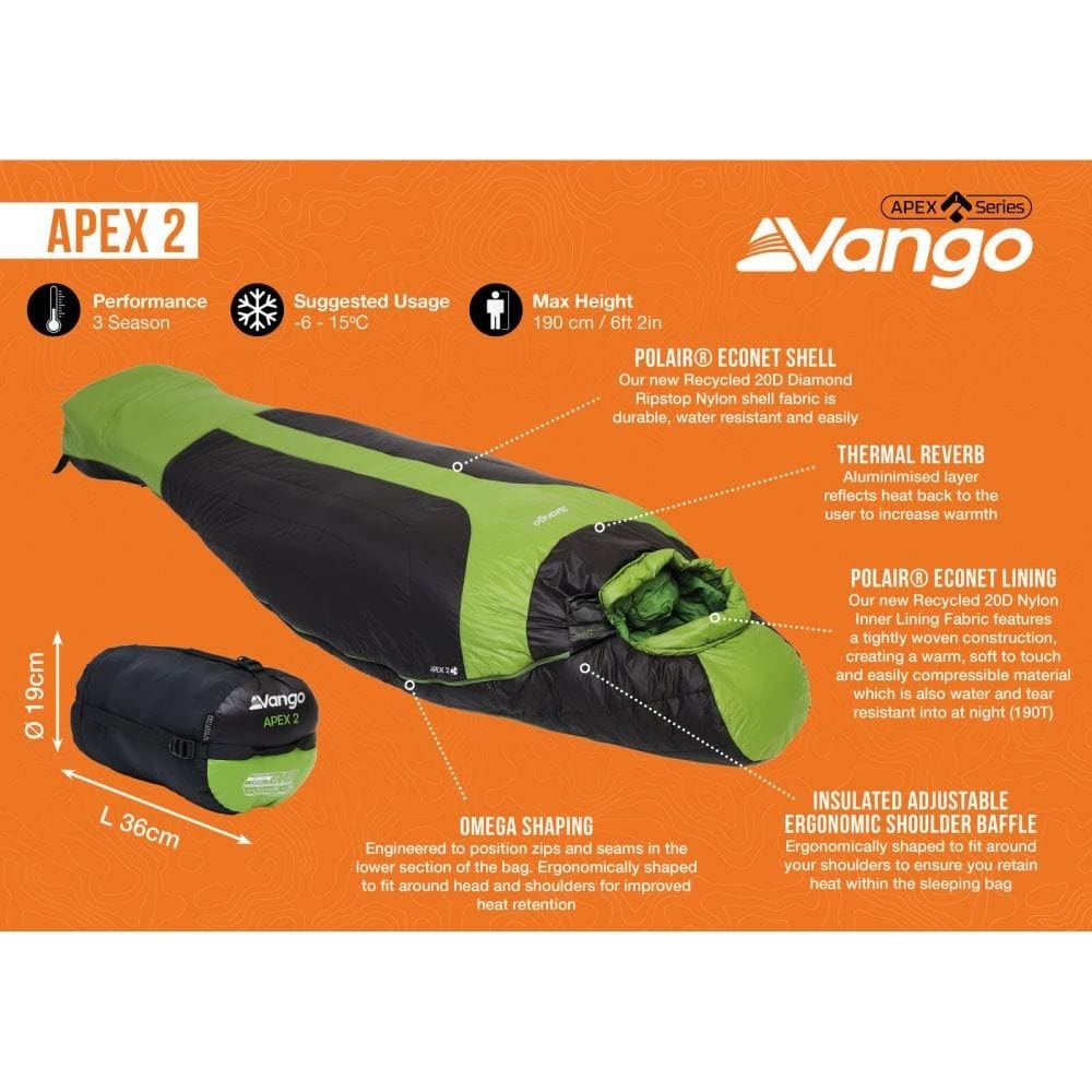 Vango Apex 2 Peridot Green Sleeping Bag