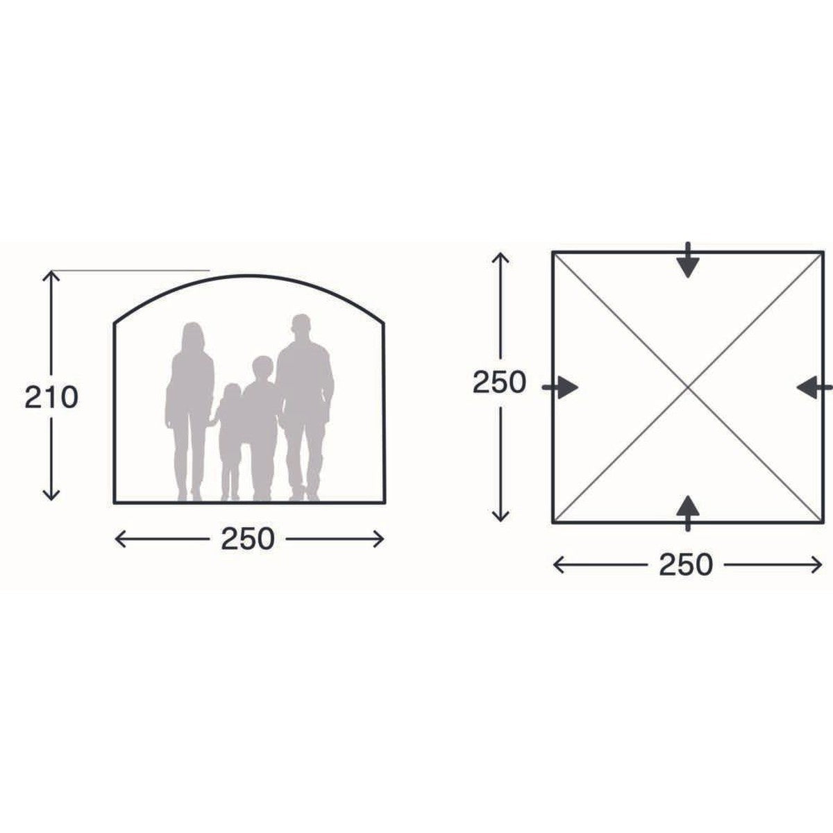 Kampa MOD 250 Dune Modular Shelter Tent Awning