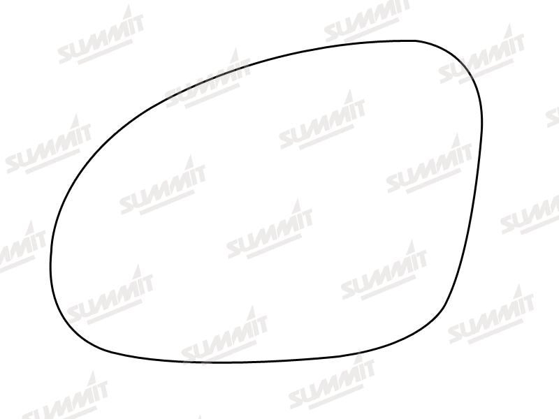 Summit Stick-On Standard Mirror Glass fits VW Golf Passat 05 on LHS